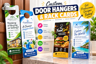 design custom door hangers and rack cards for your business