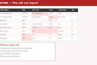 fix your failed shopify CSV import clean product CSV and exception report