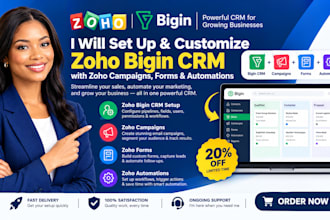 setup advanced zoho bigin crm customize zoho campaign, forms, and automations
