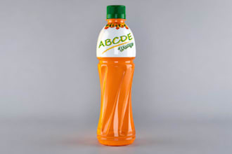 model realistic 3d beverage bottle design and 3d product animation