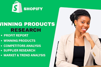research winning shopify dropshipping products and suppliers