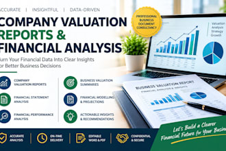 prepare company valuation reports and financial analysis documents