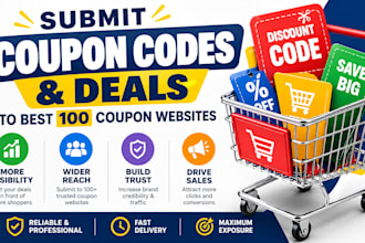submit coupon promo codes and deals to best 100 coupon website