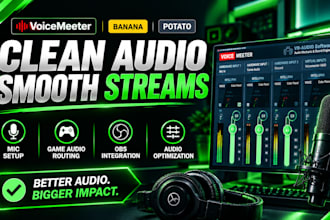 configure voicemeeter for clean obs streaming audio