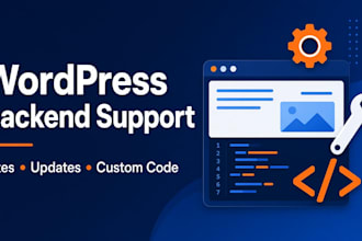 provide wordpress backend support, fixes and maintenance