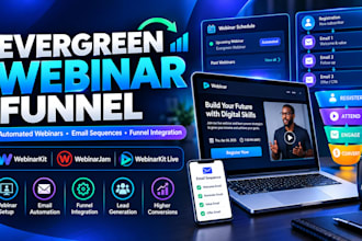 build an evergreen webinar funnel with webinar kit webinarjam webinarkit live