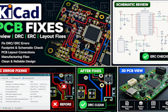 fix kicad pcb design errors