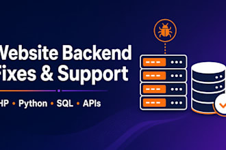 fix and support your website backend