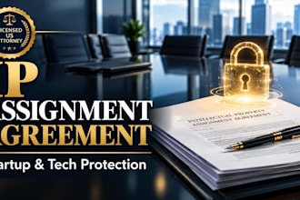 draft a US intellectual property assignment agreement as a US attorney