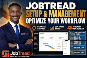 jobtread time tracking forms files vendor portals mobile app workflows photos
