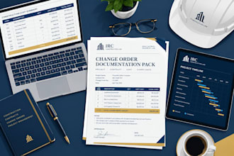 prepare a professional construction change order documentation pack