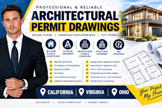 architecture floor plan autocad city permit house plans california virginia ohio