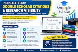 increase google scholar citations, article writing and publishing