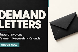 draft legal demand letter for unpaid invoices payments and refunds lawsuit