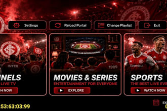 brand your iptv app with premium UI, and control panel