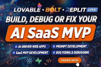 build, debug and fix your ai saas mvp using lovable, bolt or replit