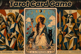 design custom tarot card oracle card deck, spiritual card with print ready files
