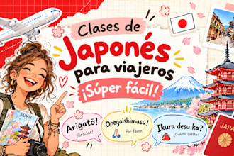 teach you easy japanese for your trip to japan in spanish