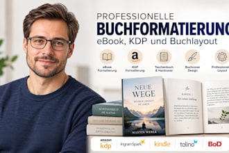 buchformatierung ebook formatierung KDP layout design ingramspark taschenbuch