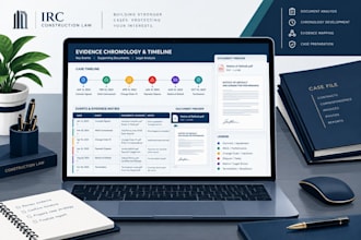 organize construction dispute documents into an evidence chronology