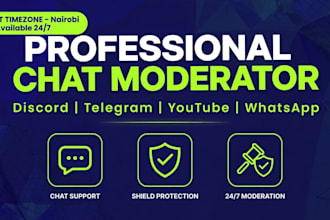 be your discord telegram whatsapp chat moderator