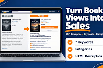 optimize your amazon KDP book description, keywords and categories