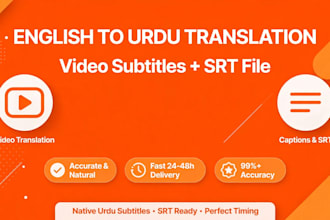 translate english video to urdu subtitles and transcription