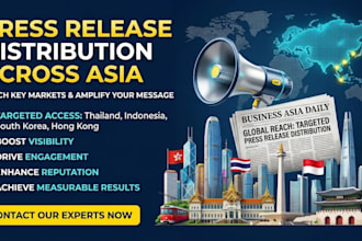 do press release distribution to thailand indonesia south korea hong kong