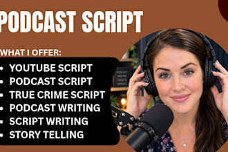 write engaging podcast scripts with research and storytelling