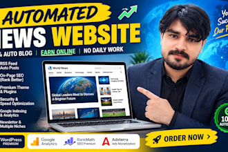 create an automated autoblog website with SEO and adsense friendly design