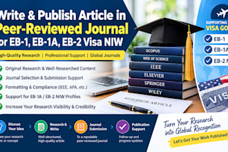 write and publish article in peer review journal for eb1 eb1a eb2 visa niw