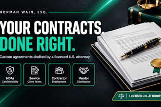 draft service consulting and client contracts for your agency