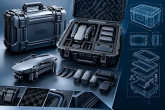 design drone containers, accessories and custom 3d cad product
