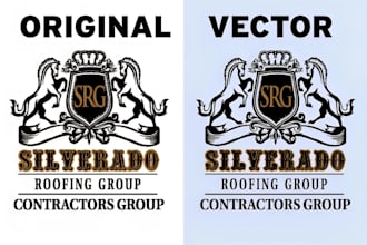 do manual vector tracing, vectorize logo, redraw image to print ready svg