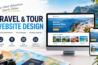 design a travel and tour booking website