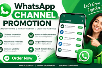 increase your whatsapp channel followers 50k whatsapp channel promotion