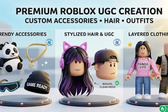 create wearable roblox ugc accessories roblox hair layered clothing 3d model