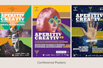 design artistic and unique posters