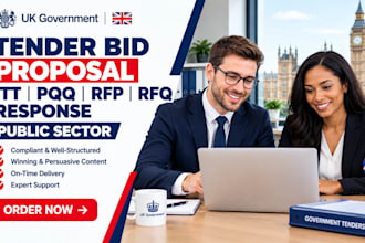 write UK government tender bid proposal itt pqq rfp rfq response public sector