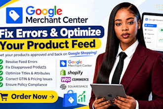 optimize and fix product feed google merchant center, fix product feed errors