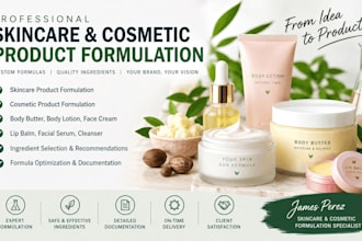 formulate skincare, cosmetics product, body butter, lotion, face cream, lip balm