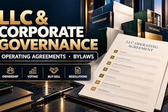 draft your custom llc operating agreement and corporate bylaws
