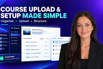 create course content, course upload on kajabi skool and circle so online course