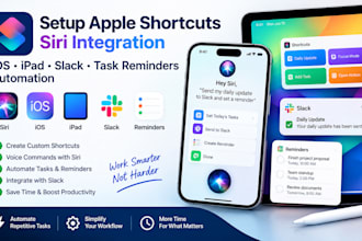 setup apple shortcut siri integration ios pad slack task reminders automation