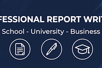 a professional report and presentation for school and business