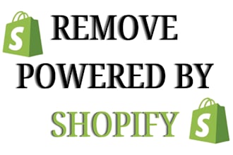 remove powered by shopify from your shopify store