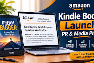 write a kindle book release press release and pr pitch