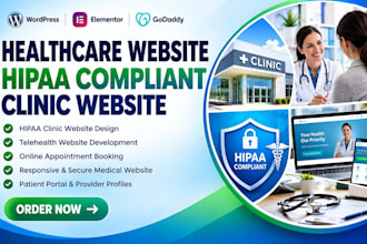 build medical website, hipaa compliant, telehealth website, hipaa clinic website