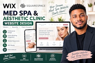 build a wix or squarespace med spa and aesthetic clinic website