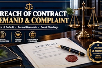 draft a breach of contract demand letter or complaint